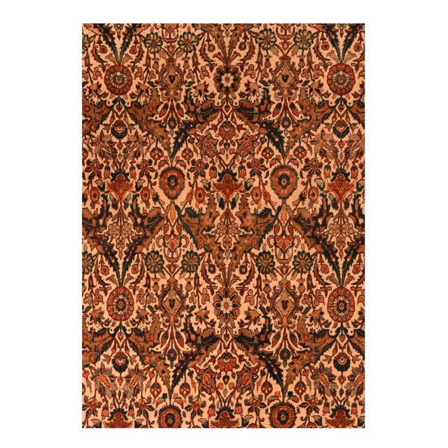 Traditional Antique Kashan Rug 7'6'' x 10'2'' For Sale - Image 3 of 3