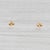 Modern 0.41ctw Diamond Stud Earrings 14k Yellow Gold Round Brilliant Solitaire Studs - 2 Pieces For Sale - Image 3 of 5