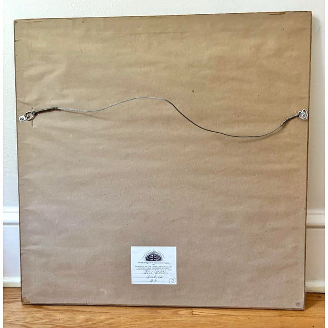 Late 20th Century Floral Needlepoint Textile, Framed For Sale - Image 6 of 7