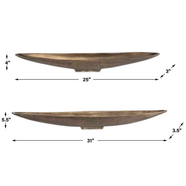 2020s Brass Boat Bowl Large For Sale - Image 5 of 6