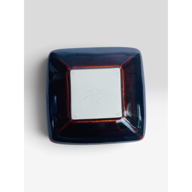 Georgetown Pottery Square Ikebana Flower Vase For Sale - Image 4 of 4
