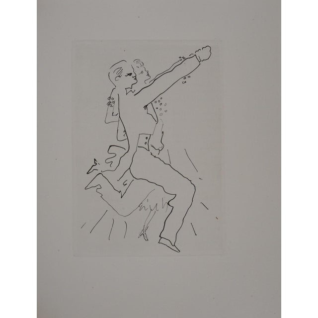 Jean Cocteau, The Ball of Count d'Orgel, The Dancing Couple, Original Engraving For Sale - Image 6 of 6