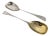 Antique Edwardian Sterling Silver Serving Spoons, Sheffield, 1905, Set of 2 For Sale