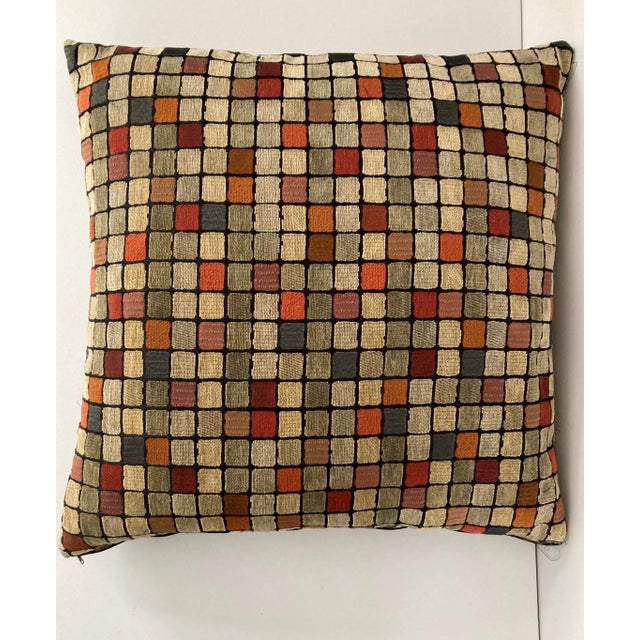 Mid-Century Modern Mid-Century Modern Cubist Pillow 24x24x5 Foam Cushion Very Soft For Sale - Image 3 of 5