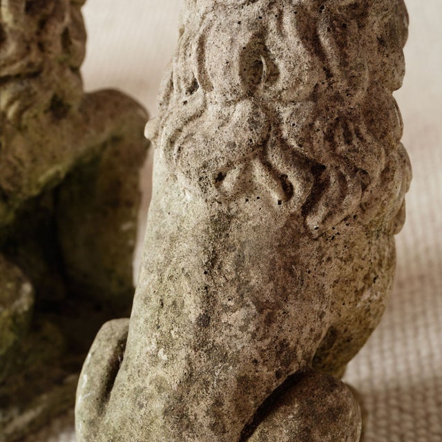 French 19th Century French Stone Lion For Sale - Image 3 of 4