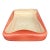 Vintage Orange Rectangle Red Wing Pottery Bonsai Planter For Sale