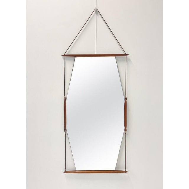 1950s Mid-Century Modern Paraggi Hanging Mirror by Ico Parisi for MIM, Italy, 1958 For Sale - Image 5 of 6