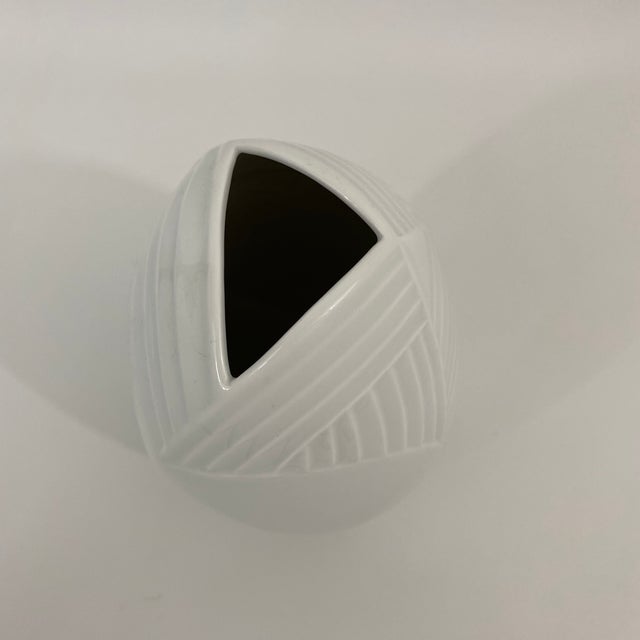 Germany Meissen Weifs White Porcelain Vase For Sale - Image 11 of 13