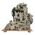 Rare Antique Japanese Suiseki Rock Sculpture With Miniature Houses For Sale