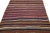 Islamic Vintage Kilim Handmade Flatweave Multicolor Striped Wool Runner For Sale - Image 3 of 10