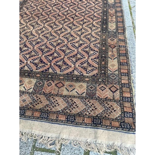 Turkmen Wool and Silk Rug, 1970s For Sale - Image 3 of 18