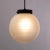 Suspension Light with White Murano Glass Sphere with White Striped Decoration, Italy, 1980s For Sale - Image 4 of 10