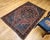 Vintage Persian Farahan Sarouk Rug, Hand-Knotted Wool, Floral Pattern, Rust Red & Blue, 5x7 For Sale - Image 4 of 17