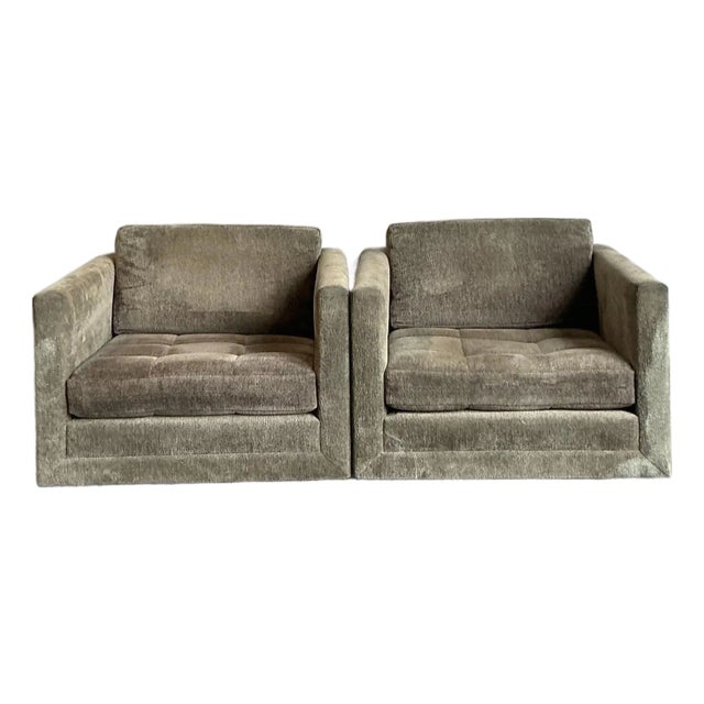 Vintage Boho Harvey Probber Swivel Chairs - A Pair For Sale