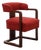 Art Deco Red Chair, Belgium, 1920 For Sale