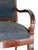 Antique Empire Style Mahogany Armchair With Black Damask Upholstery For Sale - Image 17 of 18