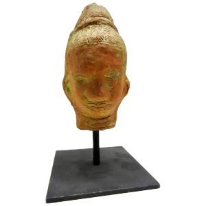 Terracotta Sculpture of Head Thailand