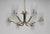 Brass and Glass Chandelier in Lyfa Style, Denmark, 1970s For Sale - Image 10 of 12