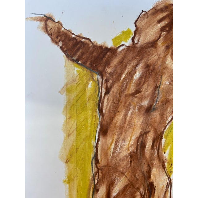 Late 20th Century Jack Meanwell Figural Nude, Oil Pastel For Sale - Image 4 of 4
