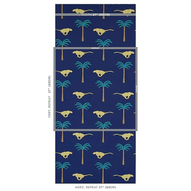 Part of the Cristina Buckley collection, A Wild Desert Dream features a whimsical combination of leaping leopards and...