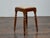 19th Century English Mahogany Stool with Turned Legs and Upholstered Seat For Sale In Atlanta - Image 6 of 12