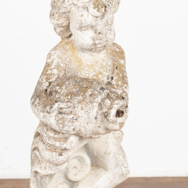 Vintage Limestone Garden Sculpture Birdbath, Denmark Circa 1920-40 For Sale - Image 4 of 9