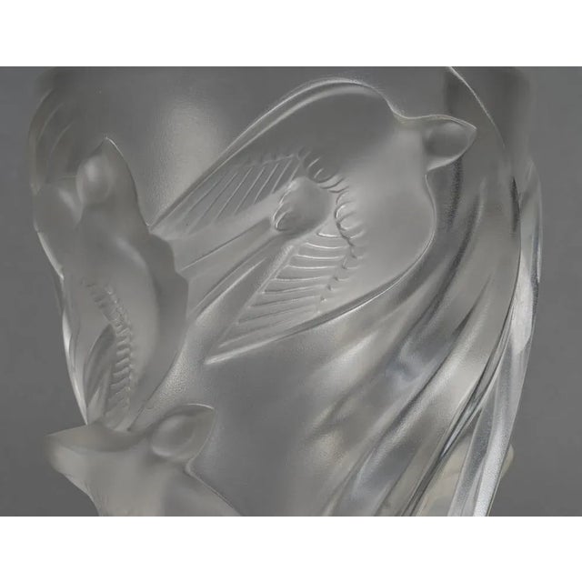 Glass Vintage Martinets Vase from Lalique, 1950s For Sale - Image 7 of 17