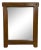 Belgian Brutalist Oak Mirror, 1960s For Sale