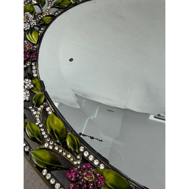 Olivia Riegel Mirrored Vanity Tray W Crystals For Sale - Image 9 of 9