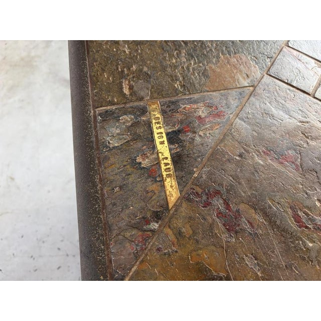1970s Vintage Brutalist Slate Stone Nesting Tables by Laub, 1980s, Set of 2 For Sale - Image 5 of 11