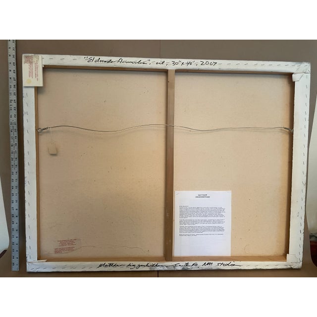 Matthew Higginbottham's "El Dorado Acumulus"; Elegant oil landscape, Santa Fe NM; unframed 30 x 40