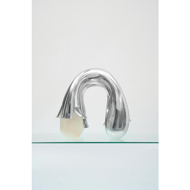 Contemporary Marble X-Lampe Felure Table Lamp by Duen Studio For Sale - Image 3 of 9