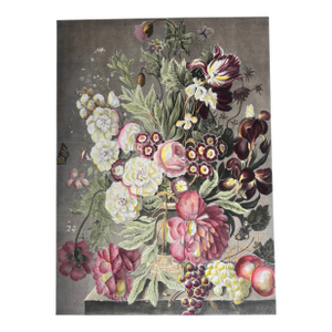 Unframed Chromolithograph Print of a Bouquet of Flowers by Joseph Nigg