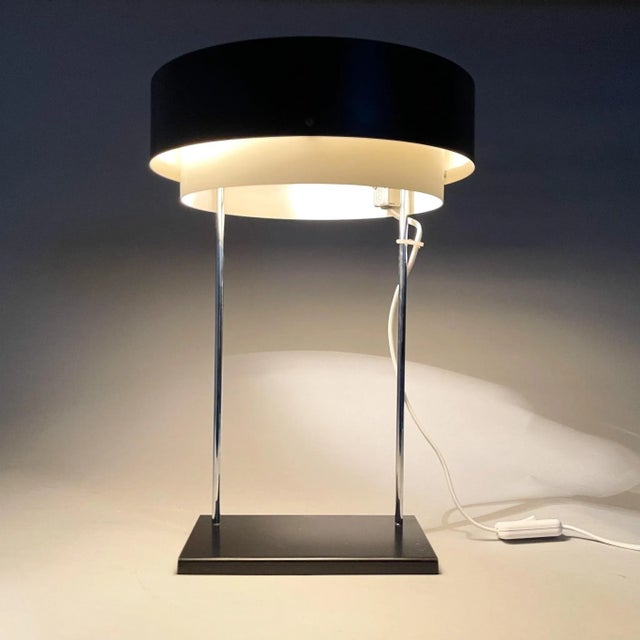 Metal Mid-Century Table Lamp attributed to Josef Hůrka for Napako, 1960s For Sale - Image 7 of 12