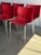 Philippe Starck Philippe Starck Red Stacking Chairs Set of 8 Molded Plastic and Aluminum 1990s For Sale - Image 4 of 12