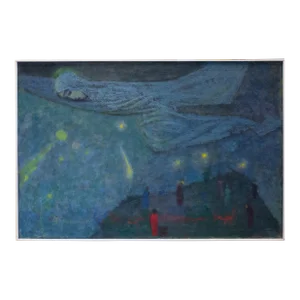 “The Angel” Oil on Canvas Abstract Painting by Martin Friedman