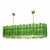 Green Italian Tropical Murano Glass Gold Chandelier by Simoeng For Sale - Image 9 of 9