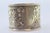 Silver Napkin Ring with Raised Floral Motifs Surrounding a Monogram Card. For Sale - Image 3 of 8
