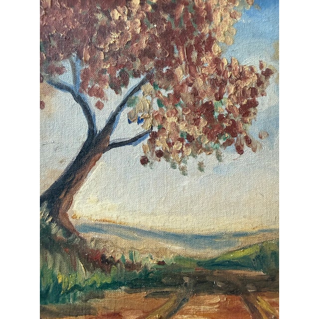 Mid 20th Century Mid-Century American Landscape Oil Painting For Sale - Image 5 of 7