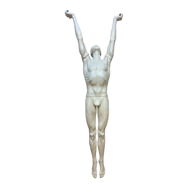 Mid 20th Century Art Deco Custom Life-Size Male Mannequin Sculpture For Sale