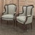 Pair Antique Louis XVI Style French Bergères ~ Armchairs in Walnut For Sale - Image 4 of 18