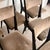 Black Dining Chairs in Black Lacquered Wood and Velvet attributed to Silvio Cavatorta, Italy, 1950s, Set of 6 For Sale - Image 8 of 12