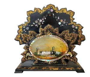 19th Century English Victorian Mother-Of-Pearl Letter Holder
