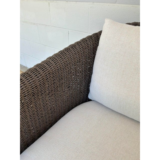 Organic Modern Mocha Tropic Outdoor Lounge Chairs Pair For Sale In Atlanta - Image 6 of 6