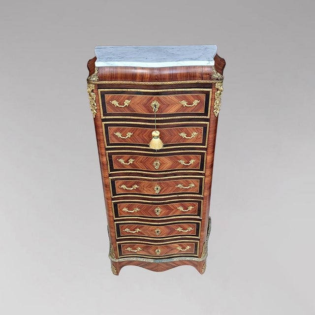 Antique Napoleon III Secretaire, 1870 For Sale - Image 4 of 8