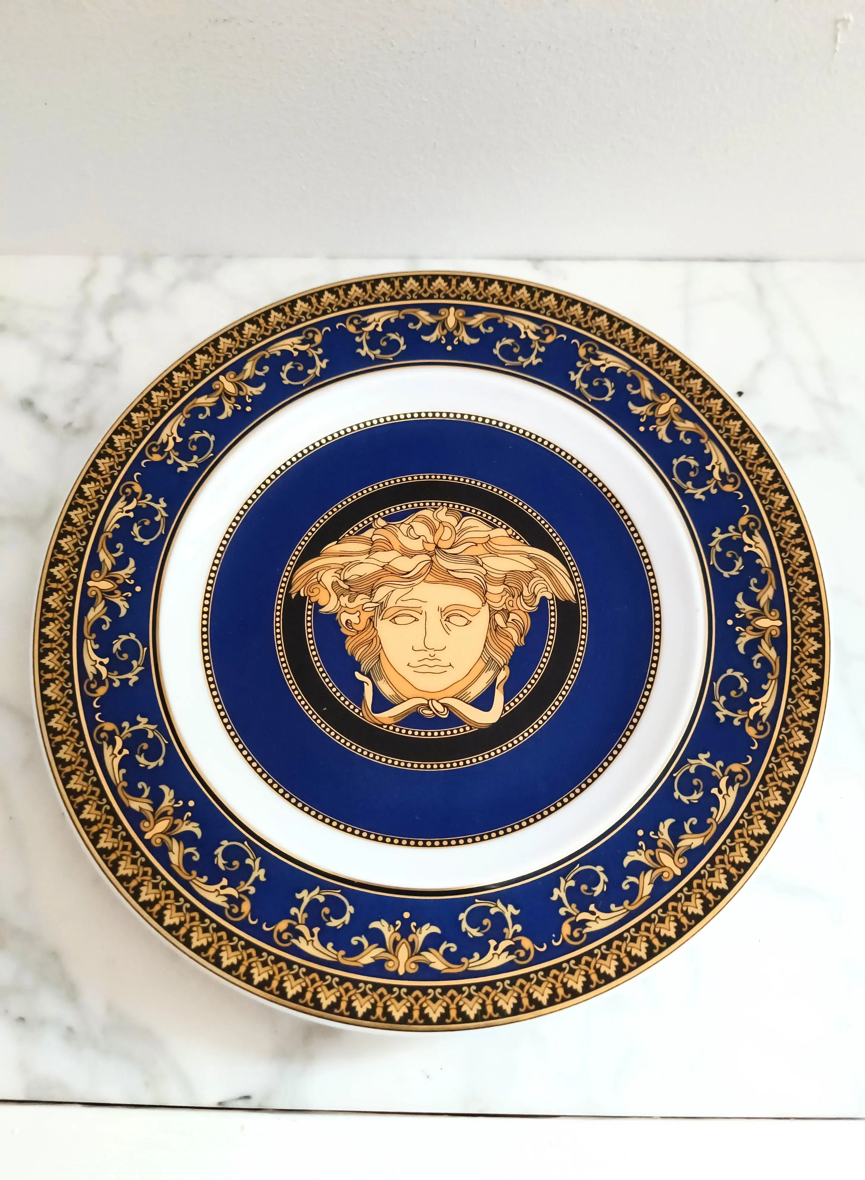 1990s Rosenthal Meets Versace Porcelain Plate | Chairish