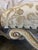Pair of Italian Venetian Baroque Curule Stools - Hand - Carved Silvered Gilt For Sale - Image 10 of 12