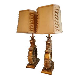 1950s Vintage Floor Lamps - a Pair