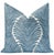 Pair of beautiful custom-made musgrove chenille pillows in sapphire. Meticulously handcrafted with serged interior seams,...