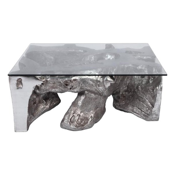 Sequoia Coffee Table Silver Leaf Table For Sale